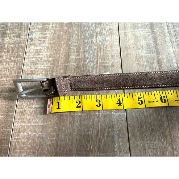 Talbots Ladies Genuine Leather Veritable Cuir Suede Leather Belt Size M NWT - Picture 4 of 5